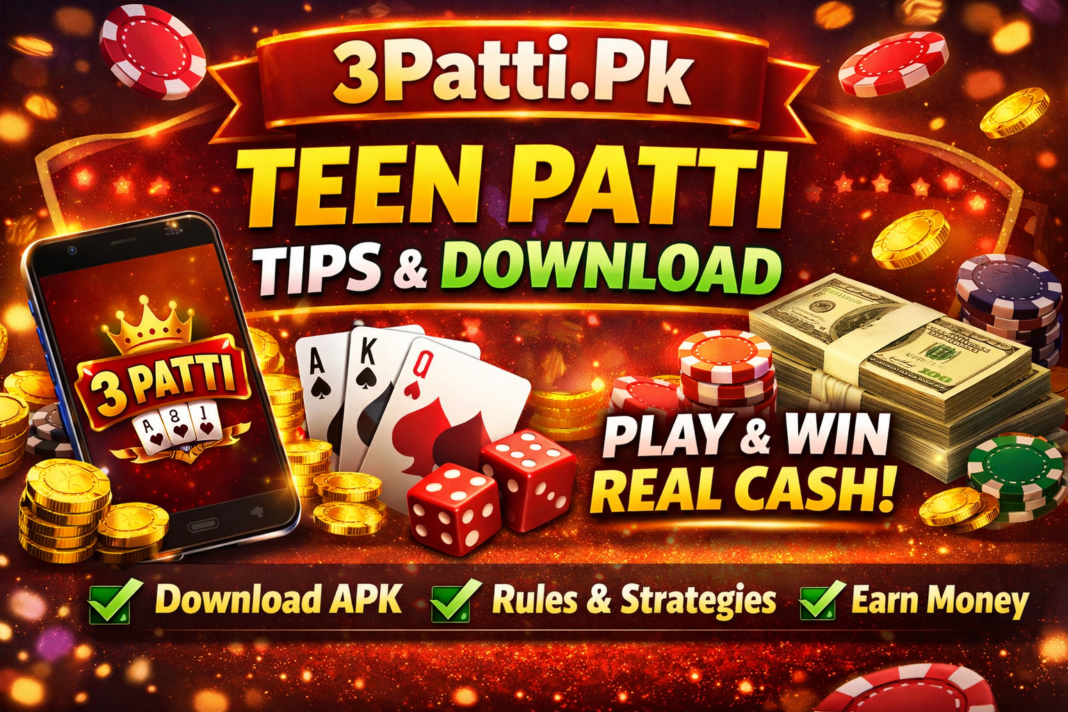 3 Patti PK (Official) – Rules, Download Links, Tips & Strategies for Teen Patti Game