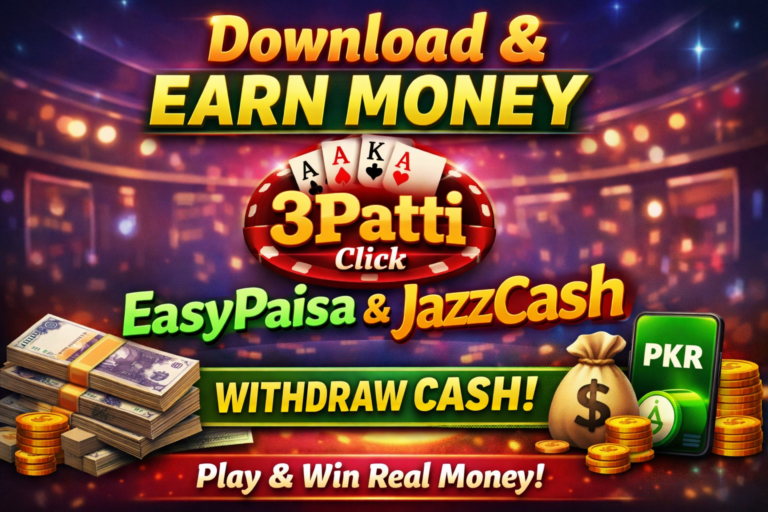 3Patti Game App and Earn Money Via EasyPaisa & JazzCash – 3Patti.Click