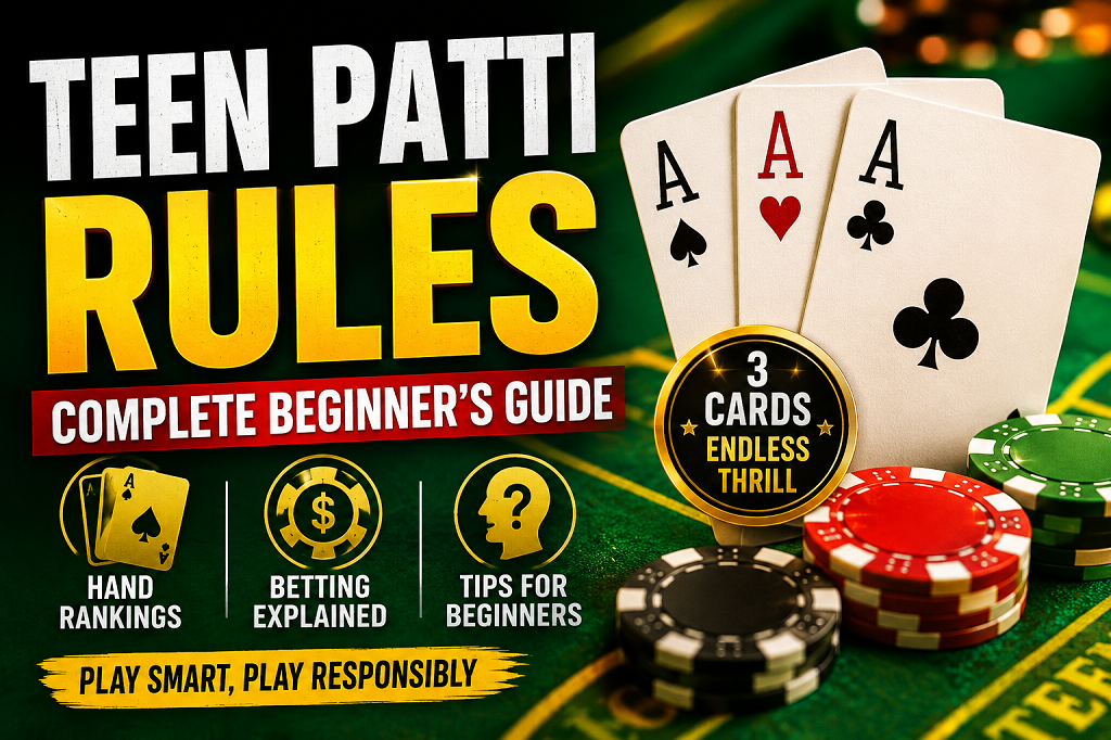 Teen Patti Rules Complete Beginner Guide 2026